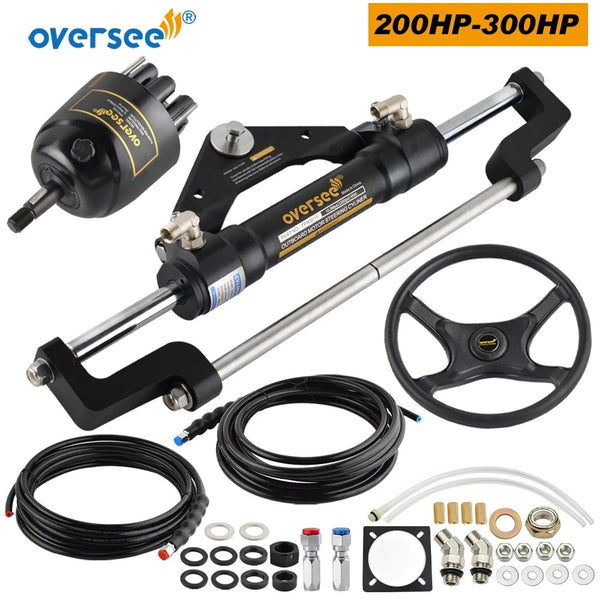 Topreal 300HP Boat Hydraulic Steering Cylinder Replacement For Yamaha Mercury SeaStar Teleflex Marine Outboard Steering Outboard Engine