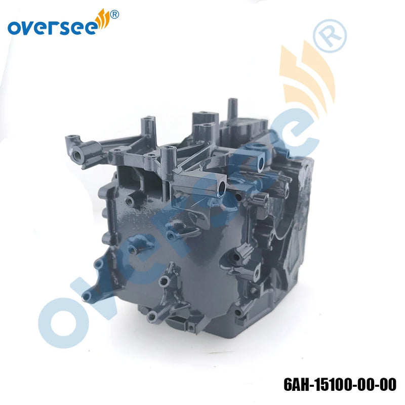 6AH-15100-00 Crankcase Assy for Yamaha 2006 - 2018 15HP 20HP 4-Stroke Outboard Engine