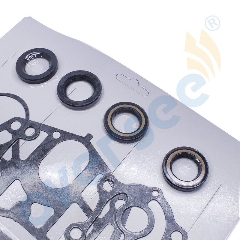 6H4-W0001; 18-2792; 6H4-W0001-21 Gear Box Gasket Kit; Lower Unit Seal Kit Replacement For Yamaha 3 Cyliner 40HP Outboard Engine