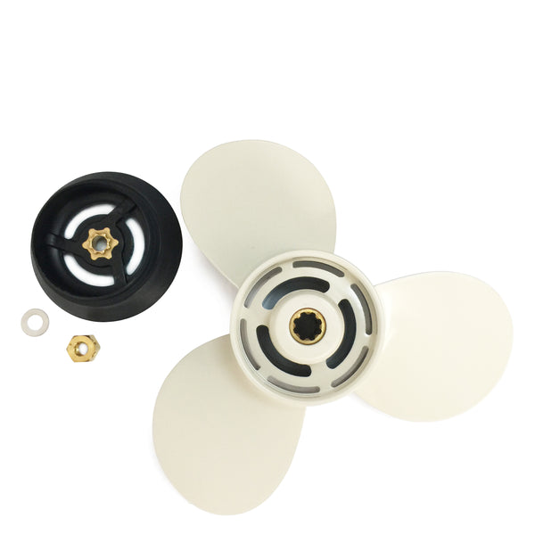 Propeller 683-W4592-02 Kit with Deflector Ring 6E7-45986-00 For 9.9HP 15HP Yamaha Outboard Propeller 683-W4592 9-3/4x6-1/2-J